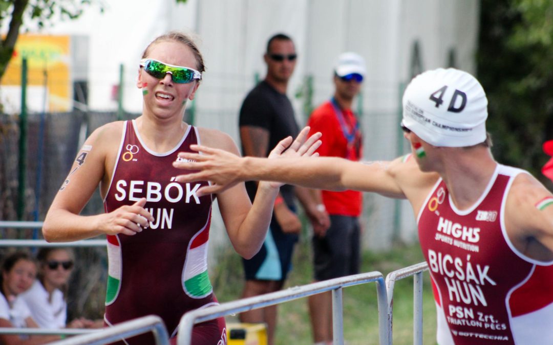 Ötödikként értek célba a magyarok a mix-váltó triatlon Eb-n